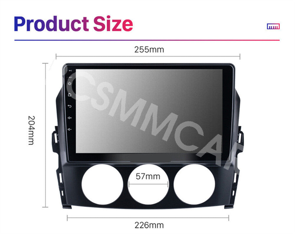 Car Stereo Radio GPS Navigation Bluetooth Head Unit Fit for Mazda MX5 2009-2015