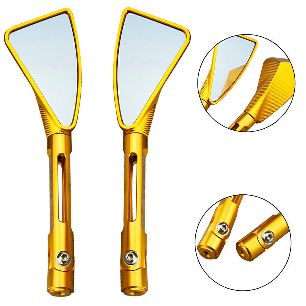 CNC Aluminum Rear Side Mirrors Fit for Suzuki GSXR 1000 2001 2002 2003 2004 Golden Q