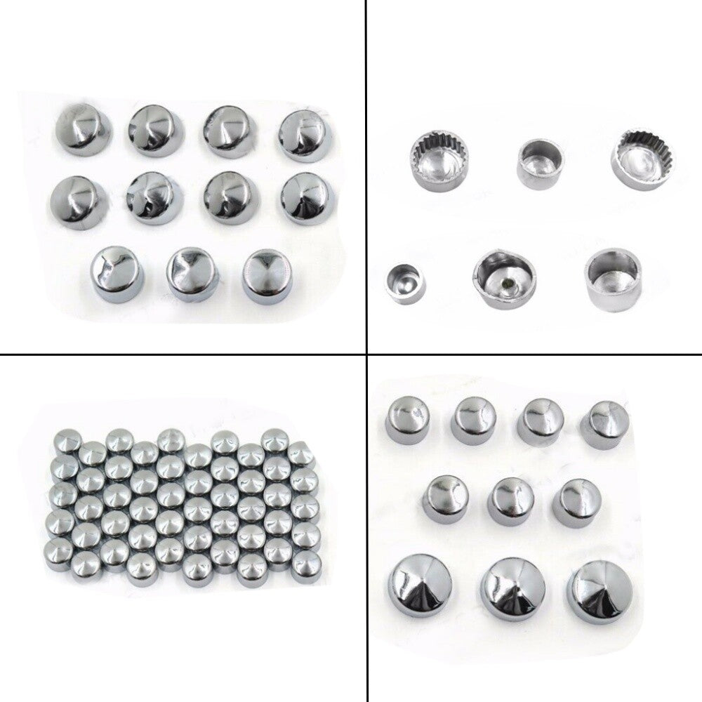 79-Piece Hat Dress Kit for Harley Big Twins Engine Full Bolt Cover 99-16 Chrome Alloy