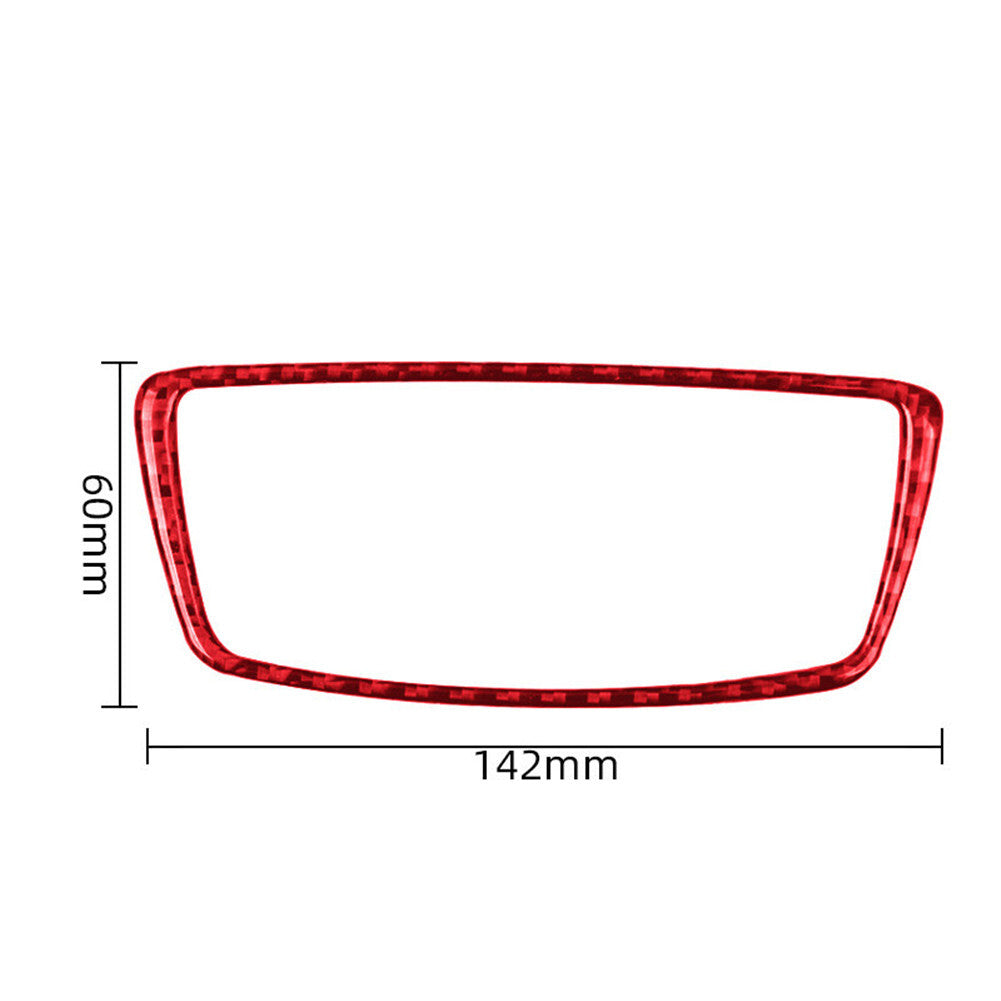 Red Carbon Fiber Headlight Switch Button Cover Trim for BMW X1 F48 25i 2016-2018