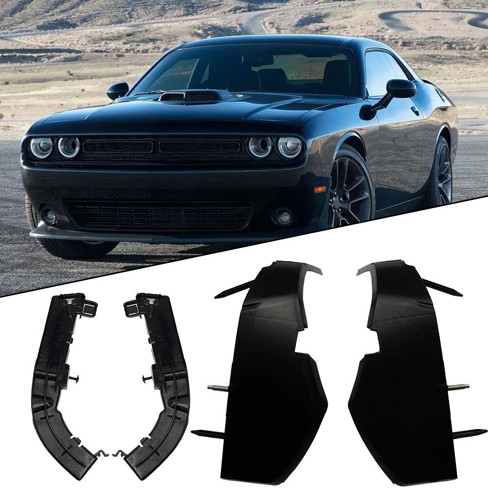 4pc LH+RH Retaining Bumper Fascia Support Bracket for Dodge for Challenger 15-22 v