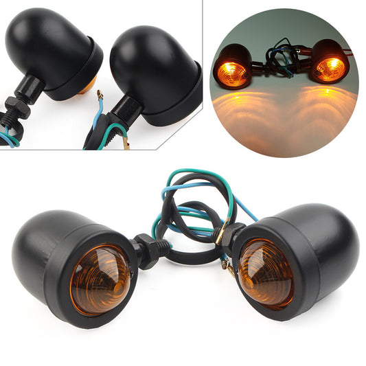 LED Motorcycle Turn Signal Indicator Light for Harley Cafe Racer Bobber Chopper