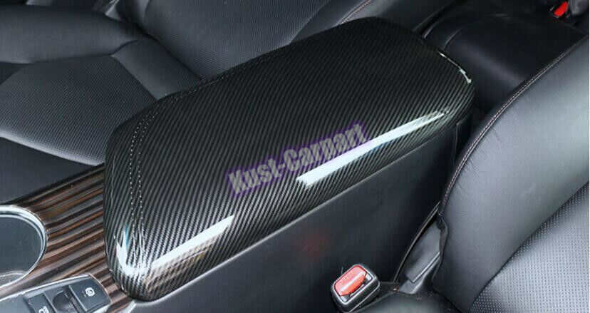 2019-2023 For Toyot@a for Camry Carbon ABS Interior Armrest Box Decor Cover Trim n
