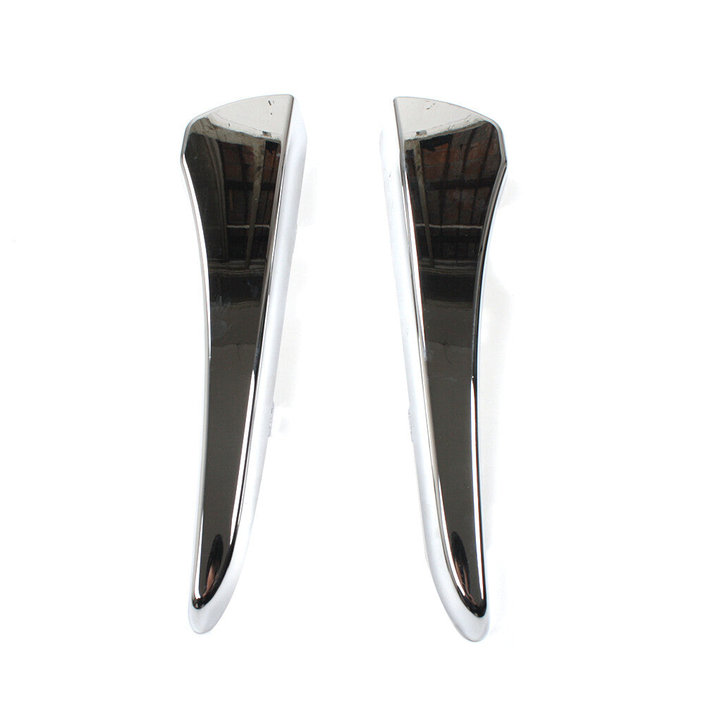 Fits for XF 2012-2015 2x Front Left Right Bumper Trim Molding Strip Chrome