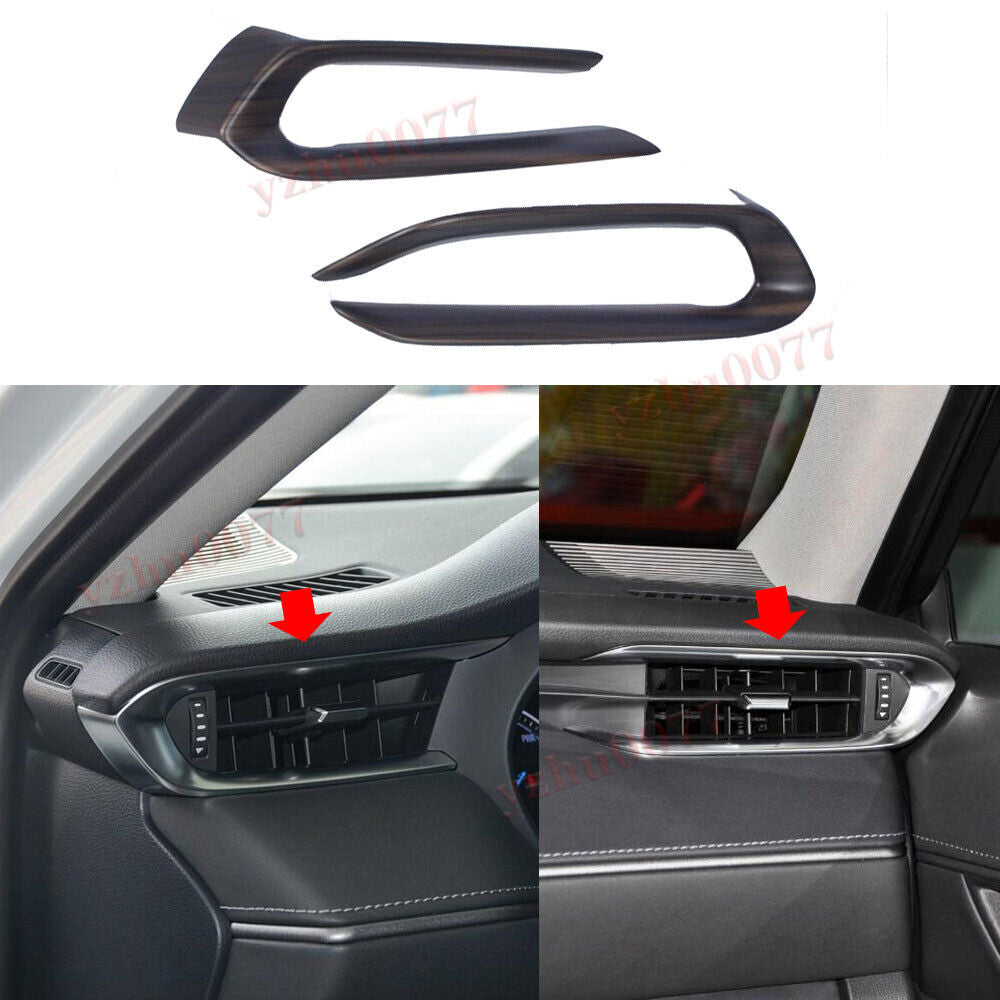 Black cloth center armrest cushion cover trim for Corvette C7 2014-2019- v