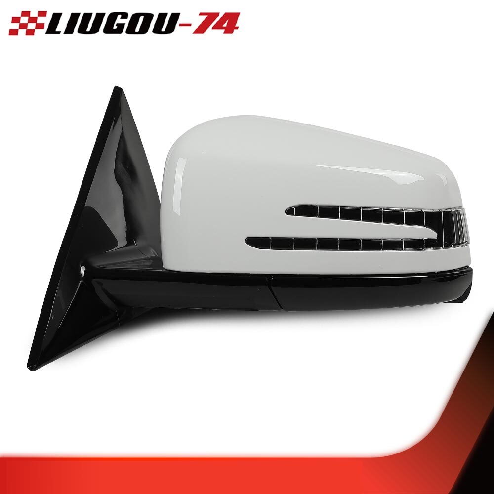 Left Driver Side White Mirror Fits for Mercedes Coupe E350 E400 E550 2DR 10-17- v