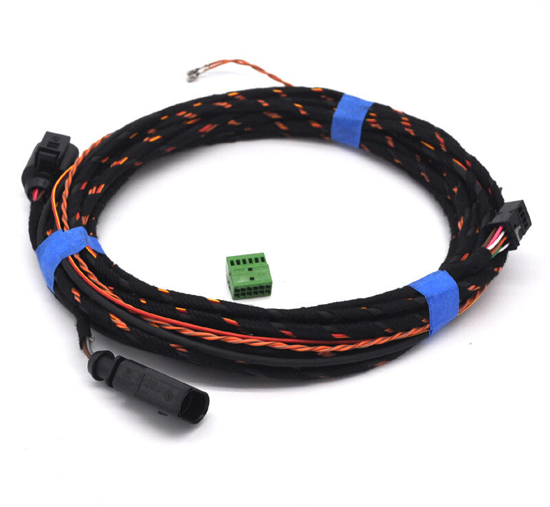 Reverse backup Emblem Rear Camera retrofit Cable wiring for vw for golf mk8 MQB EVO