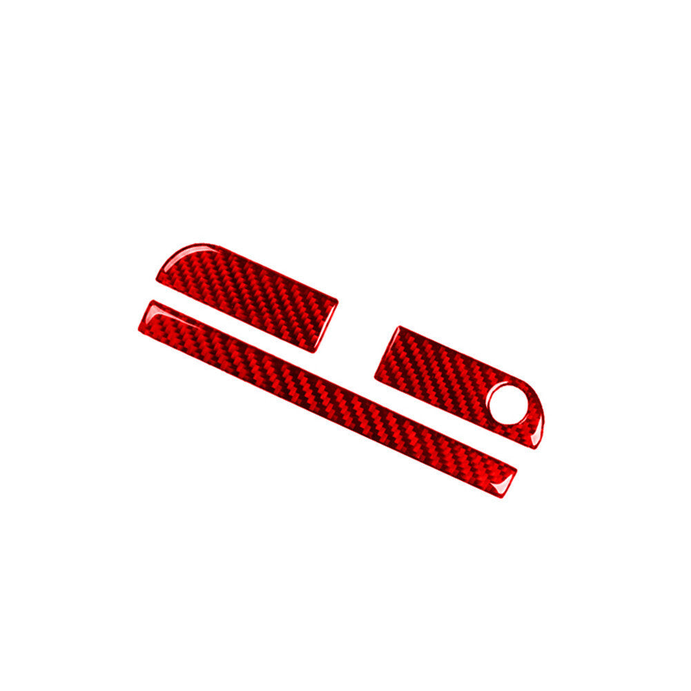 2Pcs Carbon Fiber Interior Defogger Vent Cover Trim For Tacoma 16-21 Red v