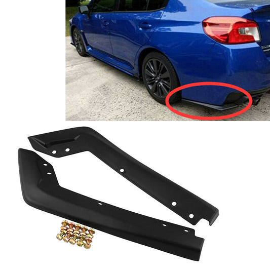 For 2015-2016 for Subaru for Impreza WRX Sti OE Style Rear Spat Valance Lip Poly Black Q