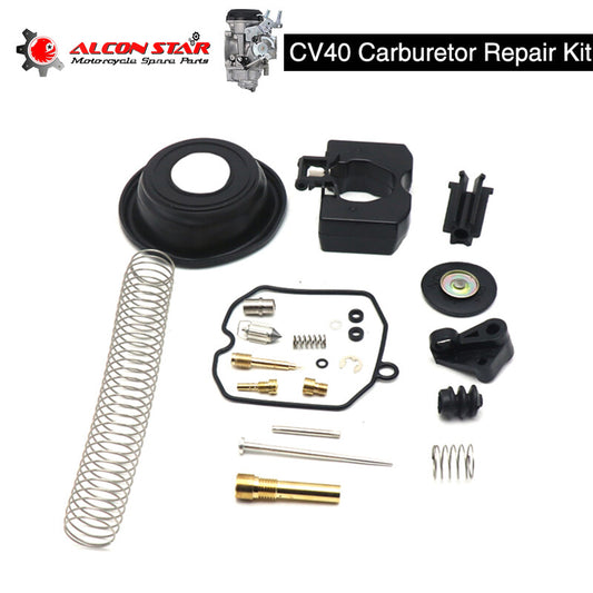 Motorcycle carburetor rebuild repair kit gasket floating jet for CV40 Carb Q