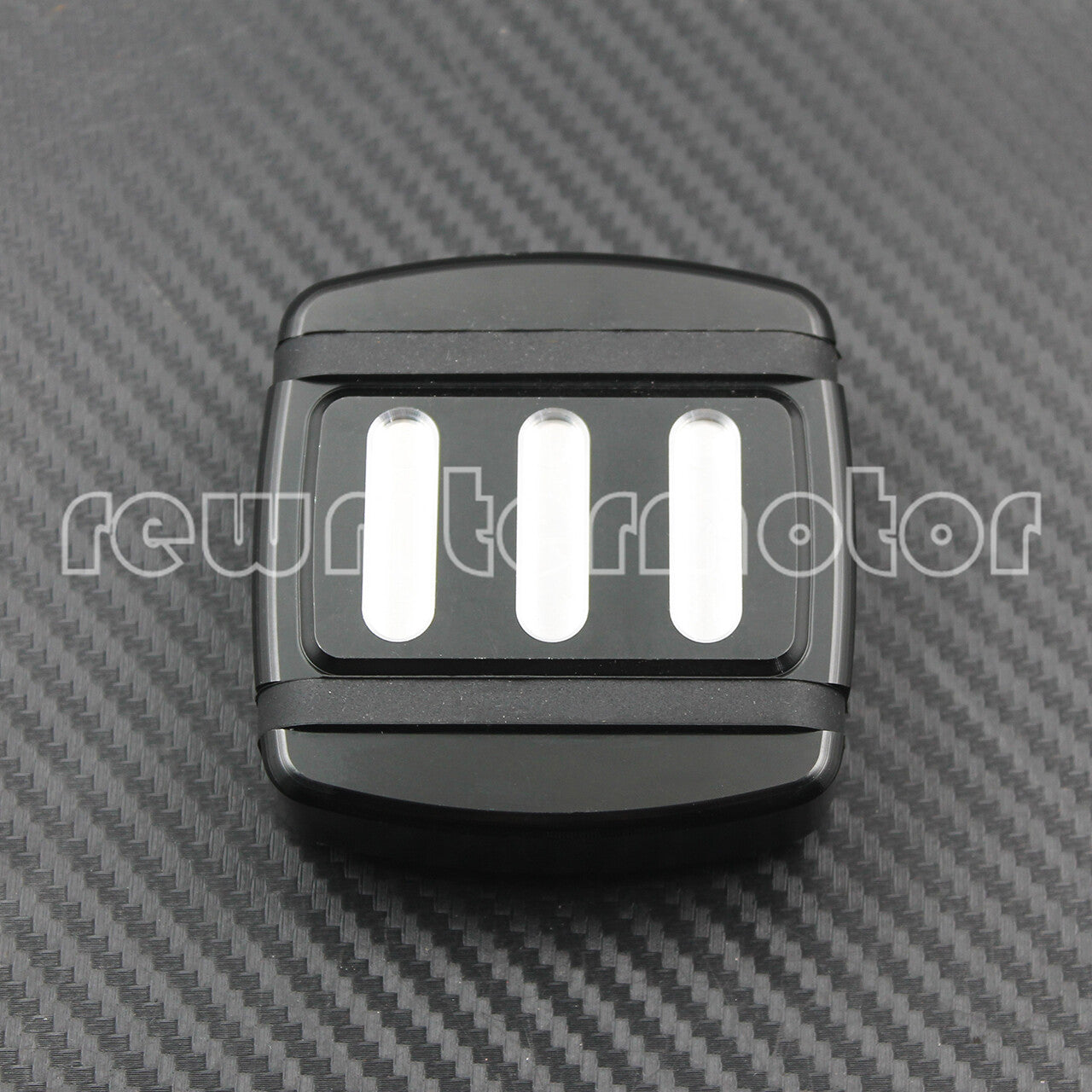 Brake Pedal Pad Black Cut Small Fit for Harley FXST Softail FXD Dyna XL XG 15-up