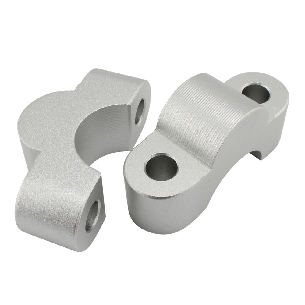 Handlebar Risers Handle Bar Lift Clamp Adapters for BMW S1000XR 2020-23 Silver