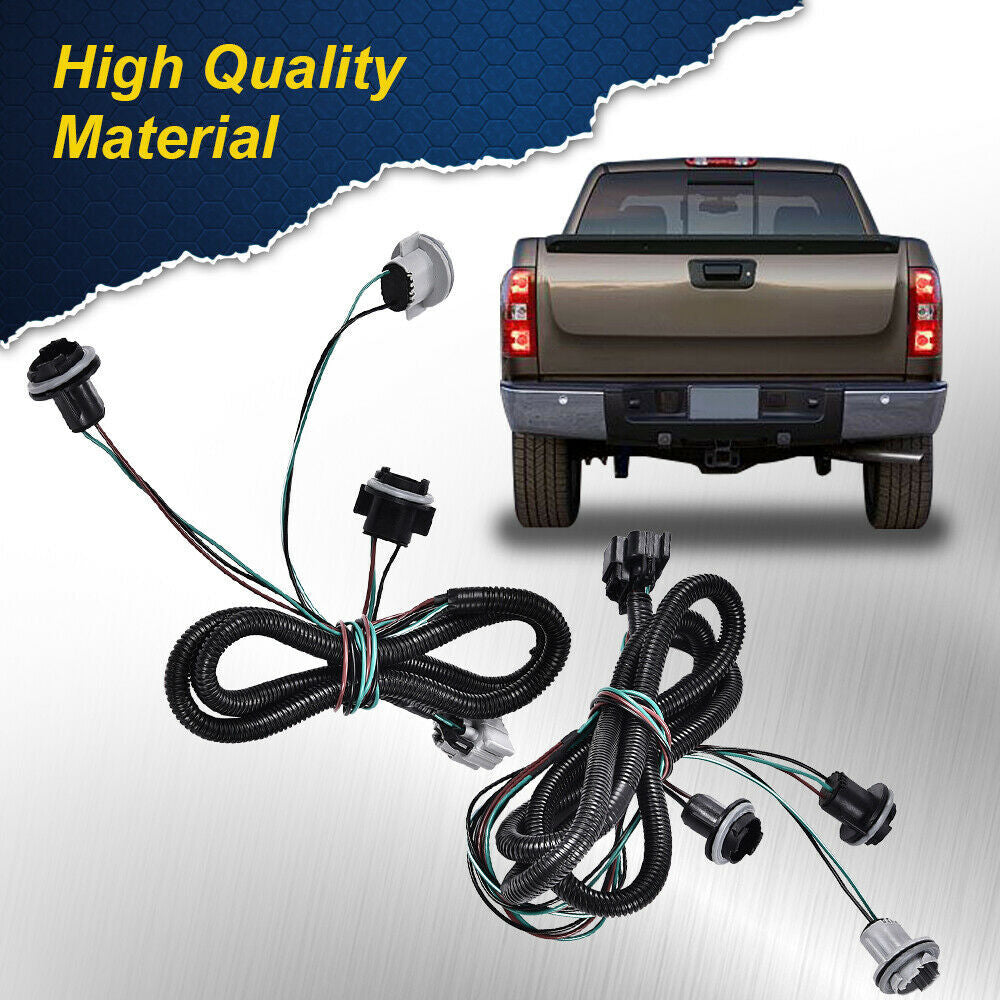 1 pair of tail light harness LH right hand suitable for Silverado for GMC for Sierra pickup truck- v