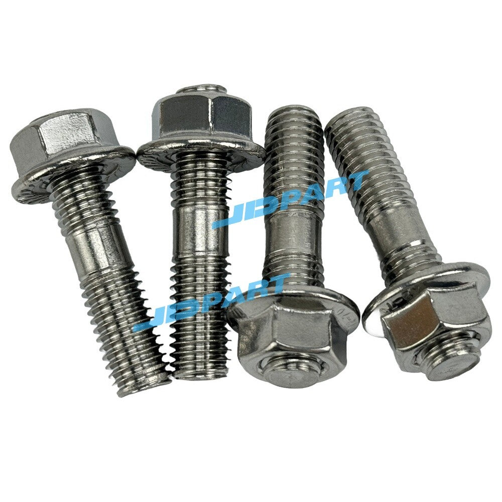 Replacement turbocharger exhaust pipe connecting bolts for 6D34 engine -