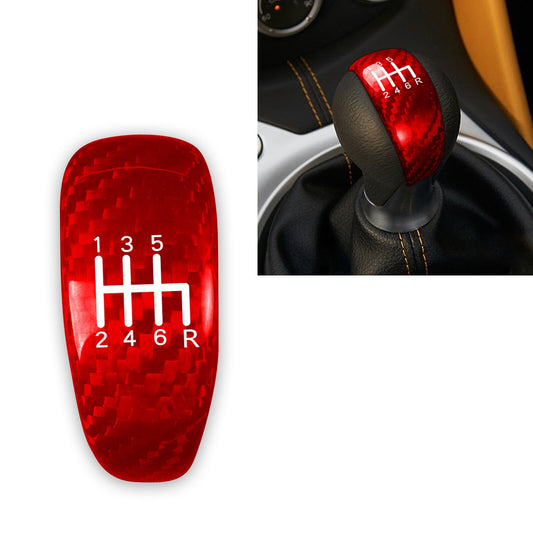 Real Carbon Fiber Red Gear Shift Knob Panel Decor Trim for NISSAN 370Z Z34 09-18 Q