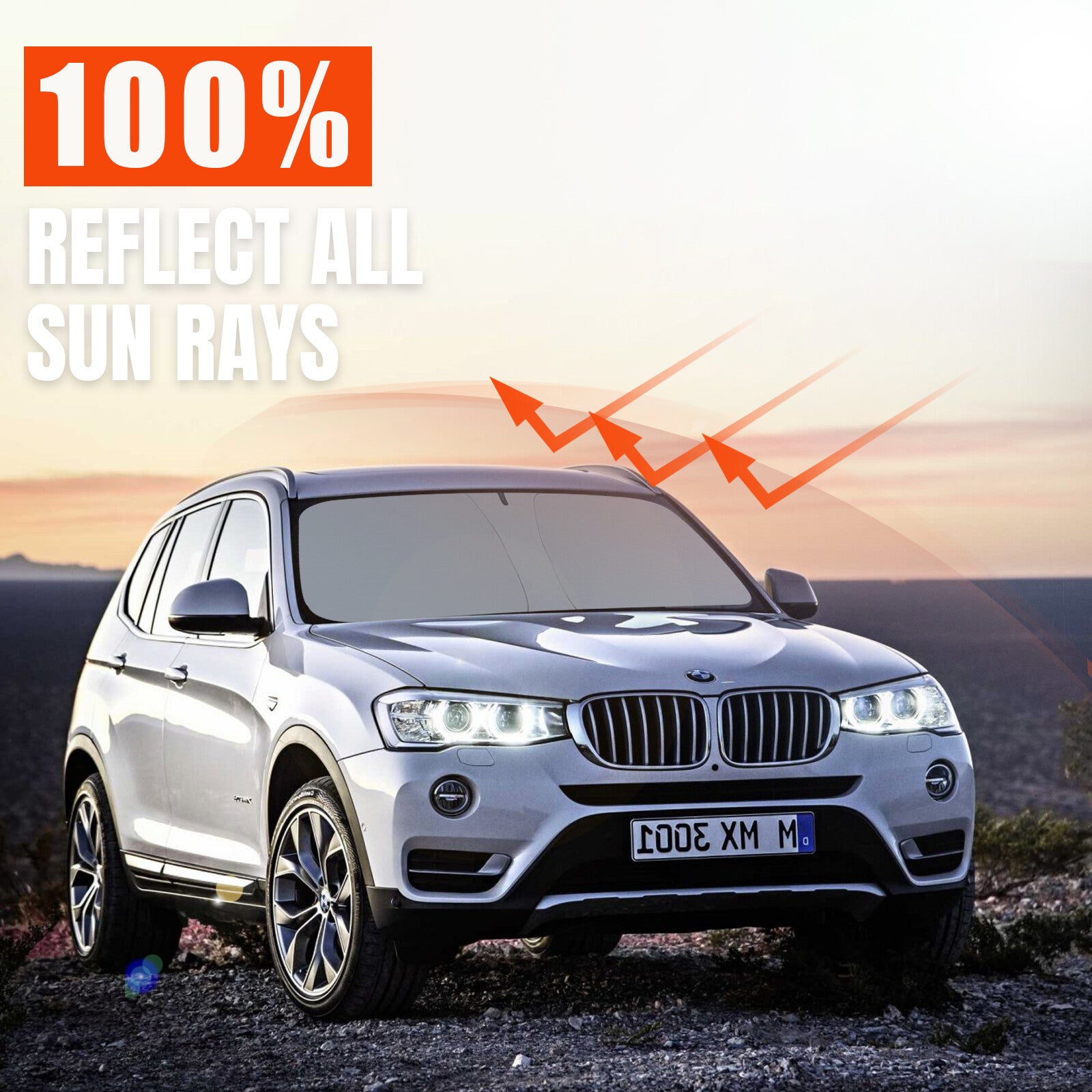 Foldable windshield sunshade suitable for 2018-2024 X3 Sport n