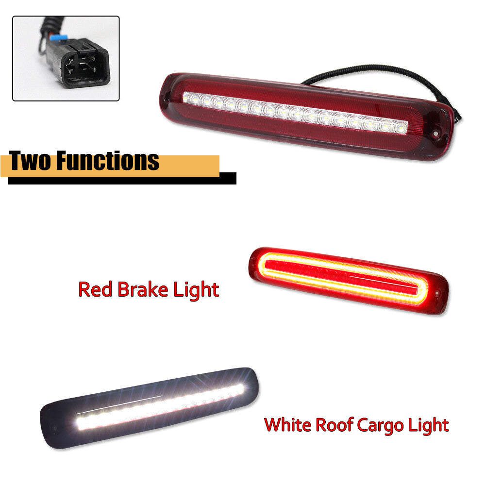 Red 3RD Third Tail brake cargo light suitable for 99-07 Silverado/ for GMC for Sierra - v