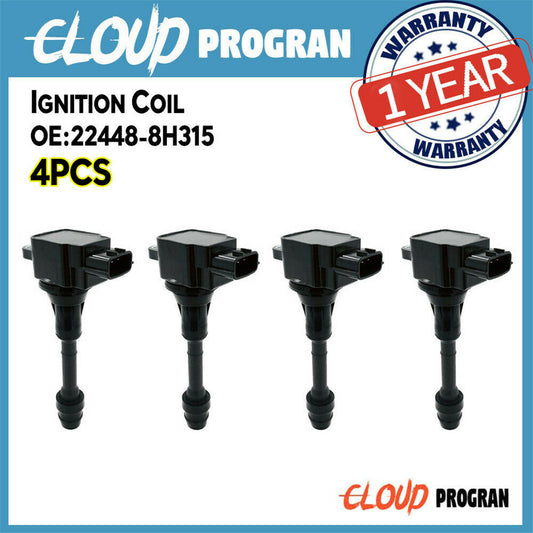 4PCS Ignition Coil 224488H315 For Altima Sentra 2.5L X-Trail T30 Primera v