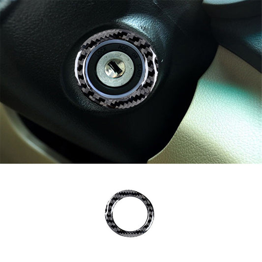 Carbon Fiber Interior Keyhole Frame Cover Trim for Toyota Highlander 2008-2013