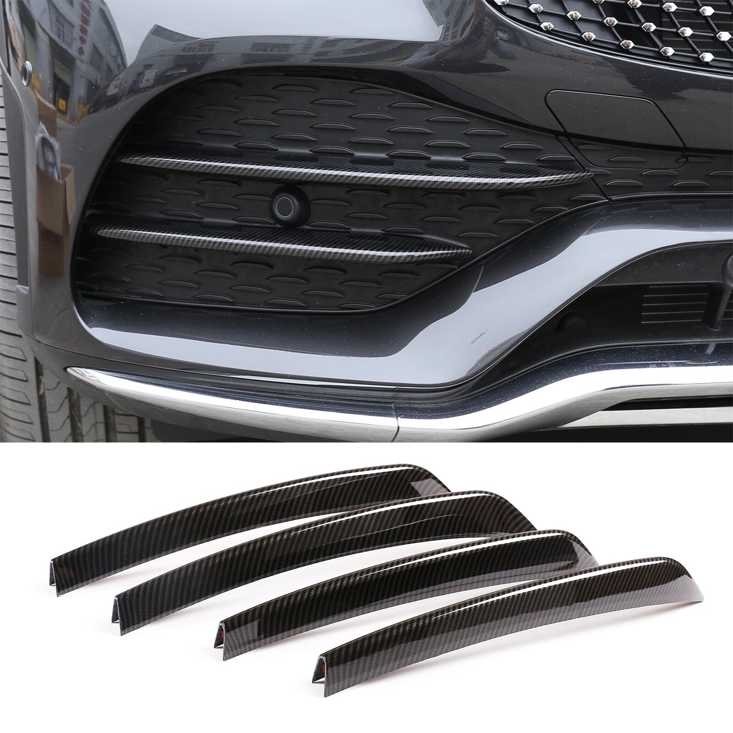 4-piece carbon fiber front fog light cover for GLC X25 3-Class (2020-22-) n