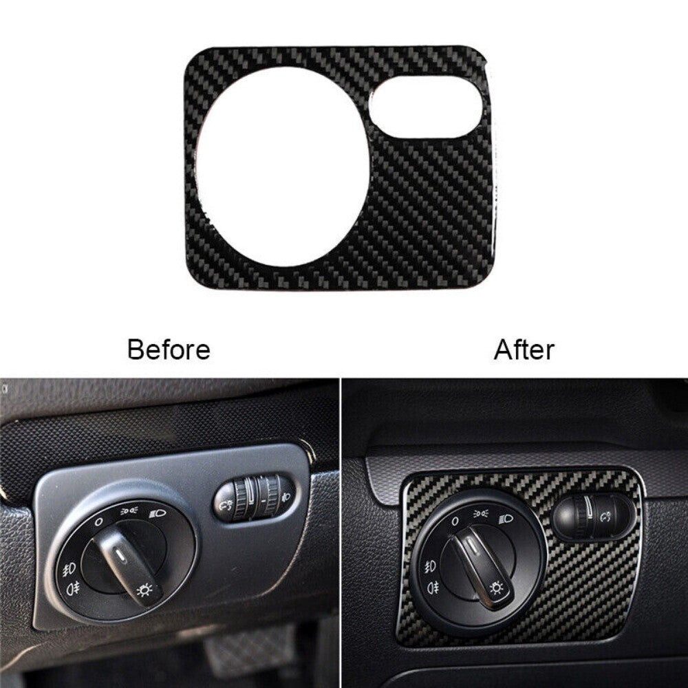 15pcs Carbon Fiber Interior Full Decorative Trim Cover for VW for Golf MK6 08-12 New n