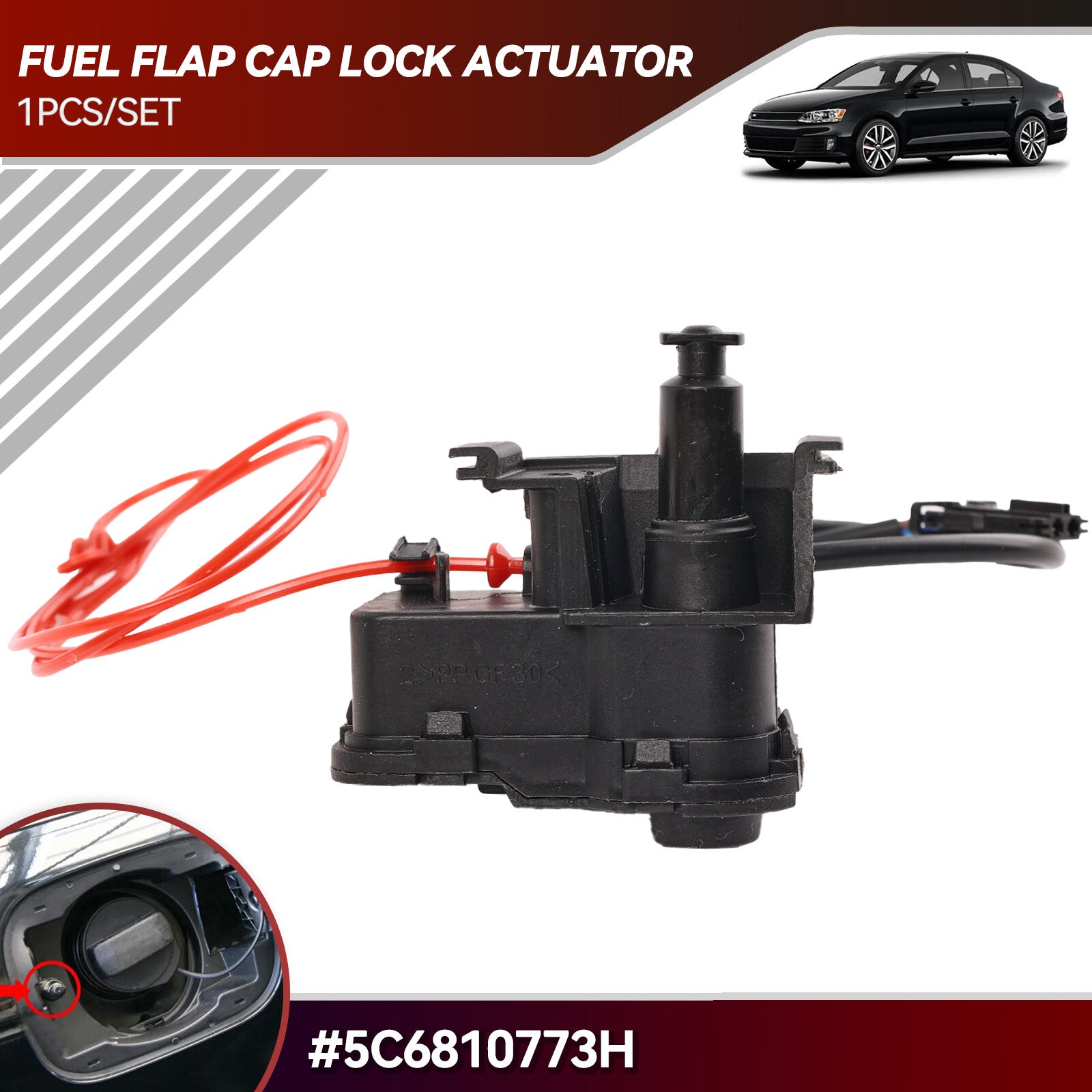 Fuel Flap Cap Lock Actuator for Skoda Rapid for VW for Golf MK7 for Jetta IV Polo 5C6810773H Q