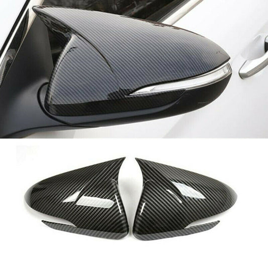 for Hyundai for Elantra 2017-2020 Carbon Style OX Horn Side Door Mirror Cover Trim2