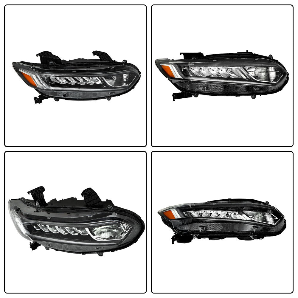 LED headlights suitable for 2018-2021 for Honda Accord right-side transparent lens. n