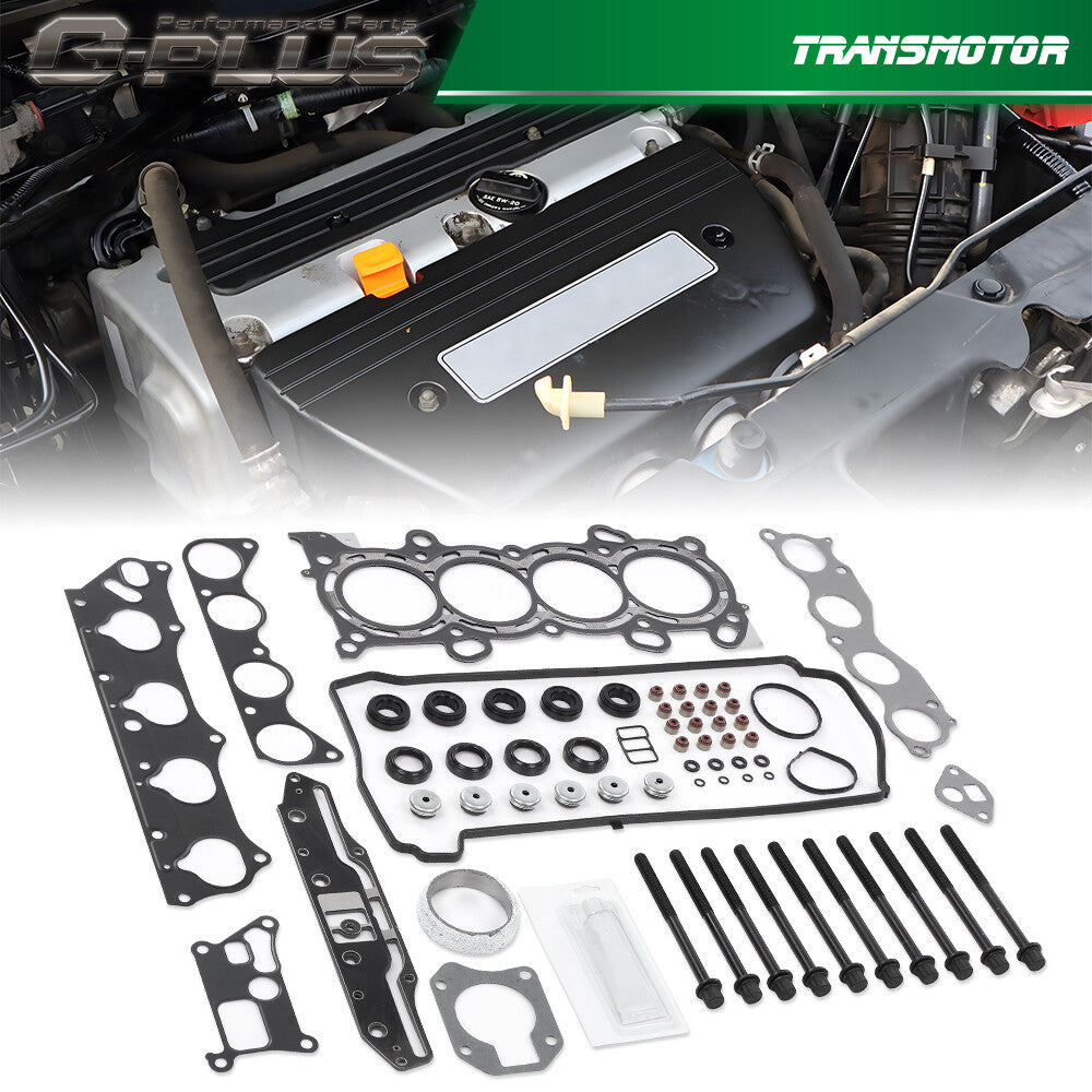 Fits 2003 - 2006 for Honda Accord Components 24L DOHC K24A4 Head Gasket Bolt Kit - v