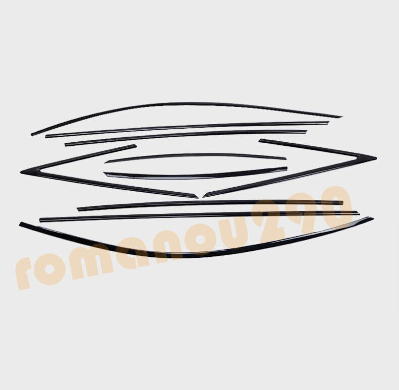 for Avalon 2019-2021 2020 Black Steel Car Window Molding Cover Trim B n