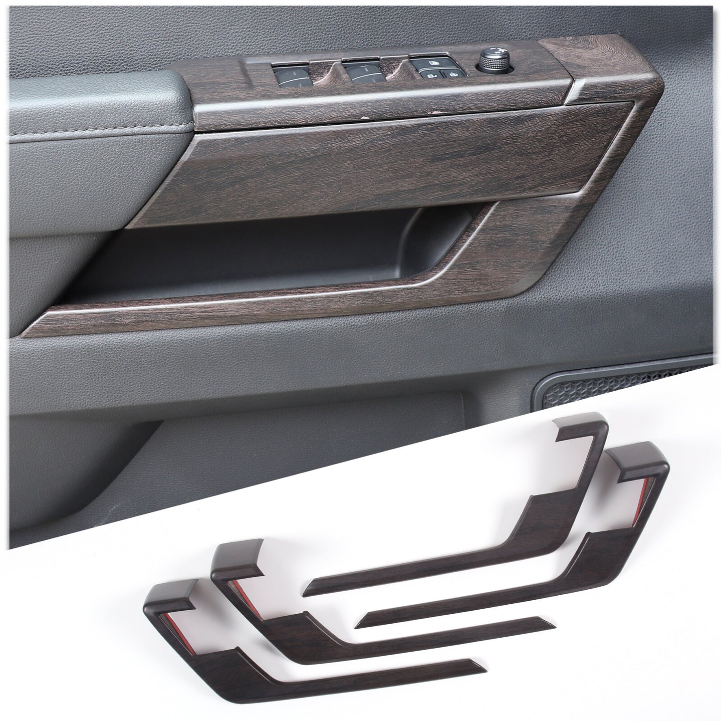 Soft Carbon Fiber Center Storage Box Panel Decal Trim for Corvette C8 2020-23- v