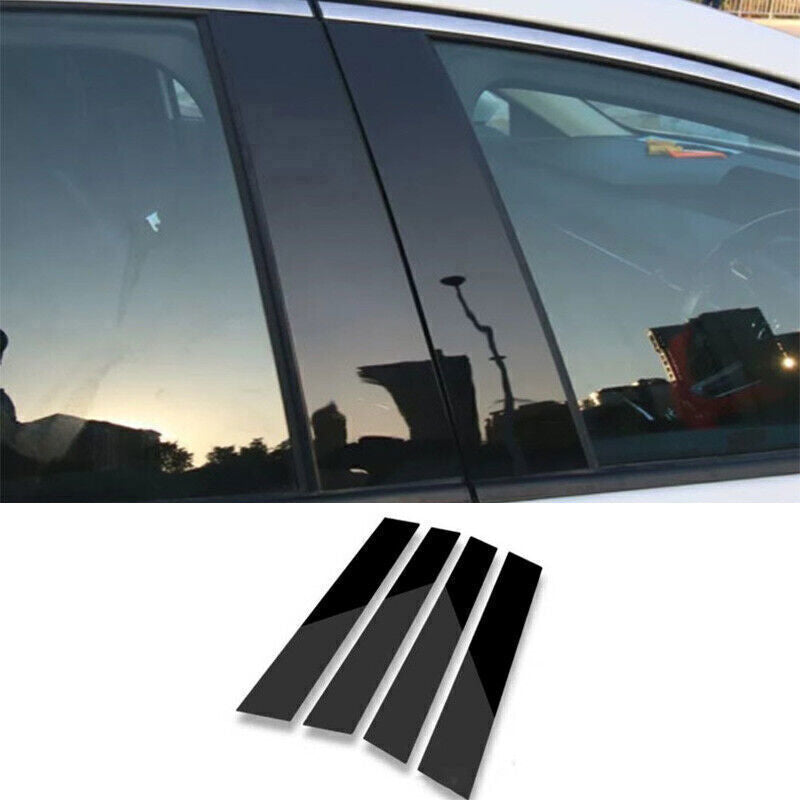 for Lexus NX 200t 300 300h 2015-21 Piano Black Pillar Posts Door Window Trim 4X