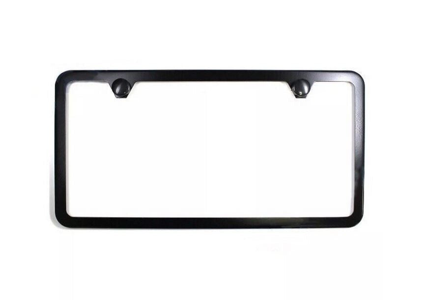 1 piece car license plate frame cover cap, trunk 2-hole black, suitable for Jeeps