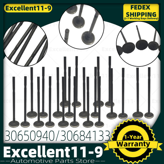 24-piece intake and exhaust valve set B6304T4 B6304T2 for Volvo V70 S60 S80 XC60 3.0T- n