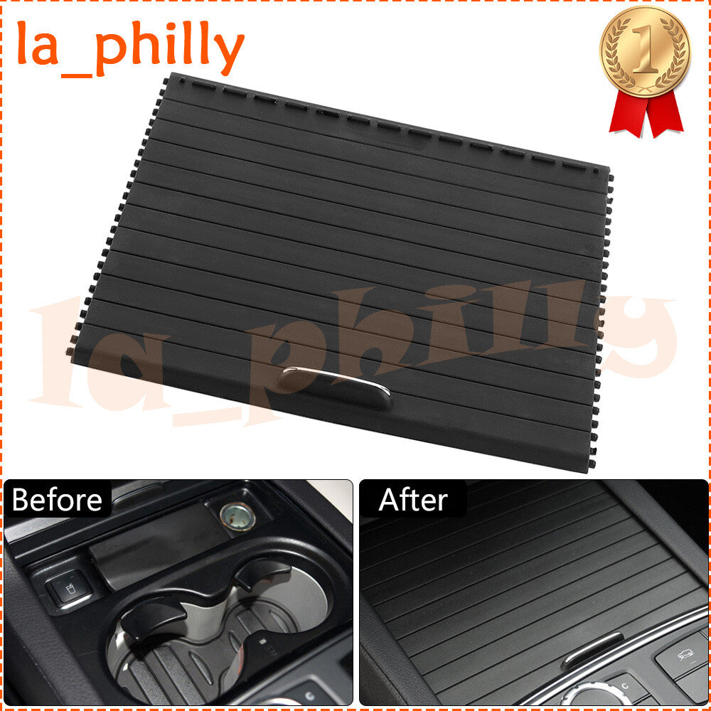 Center Console Roller Blind Cover 1666805802 For ML GL GLS GLE Class W166 Black Q