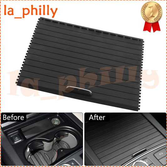 Center Console Roller Blind Cover 1666805802 For ML GL GLS GLE Class W166 Black Q