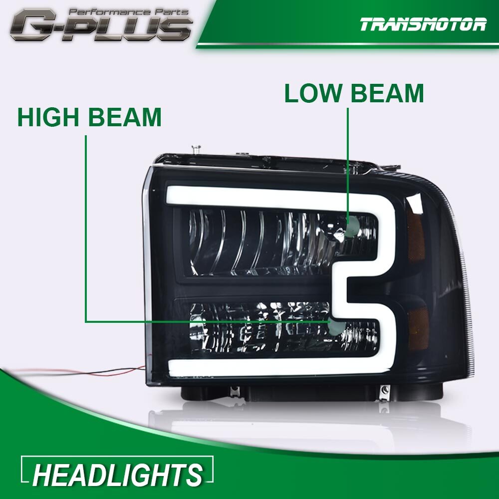Bright LED DRL gum year one pass 2005-2007 F250 F350 Super Duty- v