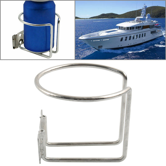 Ring Drink Bottle Can Cup Holder Stainless Steel For Boat Yacht Apartment RV Car Q