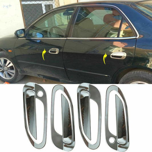 8P for Honda 6th Accord 1998-2002 Chrome Stainless Outer Door Handle Cover Trim