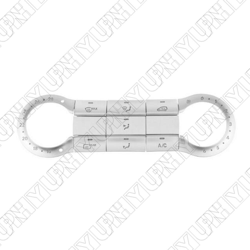 11Pcs Car Center Air AC Button Cover for Mercedes for Benz A W176 CLA C117 2013-2018 Q