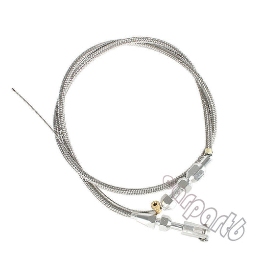 36'' throttle cable suitable for Chevrolet 4.8L, 5.3L, 6.0L, and 5.7L LS1 interchangeable stainless steel models. Q