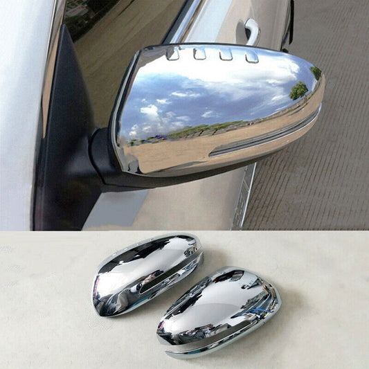 Fit For 2011-15 for Kia Optima K5 ABS Chrome Side Door Rear View Mirror Cover Trims