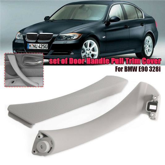 Left side for BMW E90 328i LCI car interior and exterior door panel handle pull edge cover