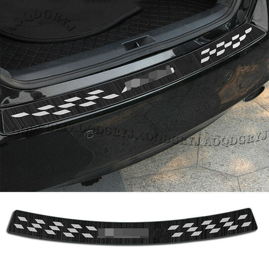 Black Rear Bumper Step Anti-Scratch Sill Guard Cover for Honda Accord 2008-2012