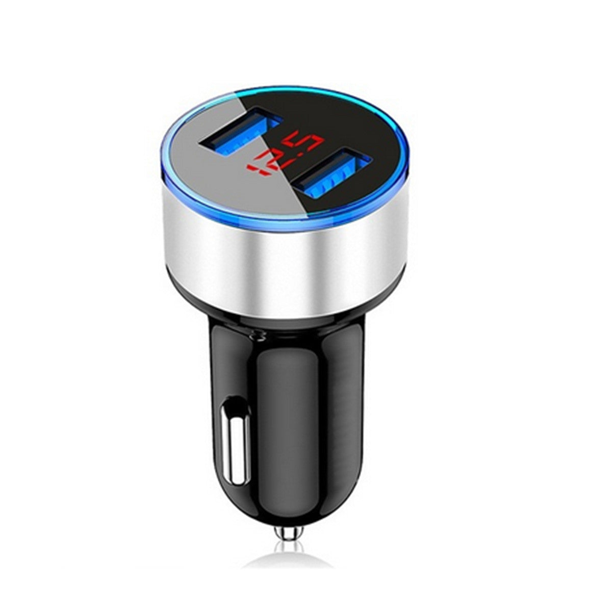 12V-24V Dual USB Car Fast Charger Power Socket Outlet Adapter LED Voltmeter