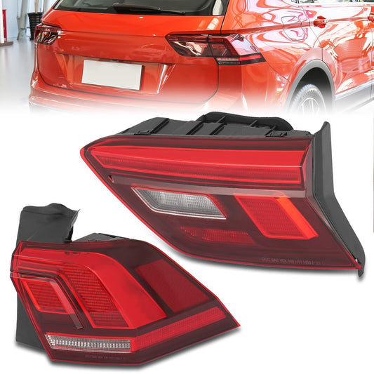 LED inner and outer taillights, right taillight applicable to 2018-2023 for Volkswagen for Tiguan .