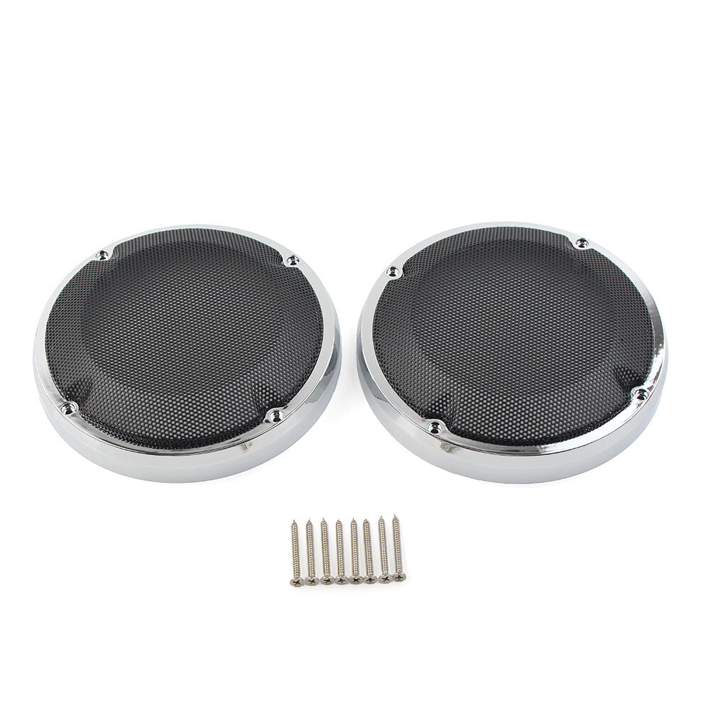 Saddlebag Lid Speaker Grill Mesh Cover for Harley Touring Electra Glibe 1983-20