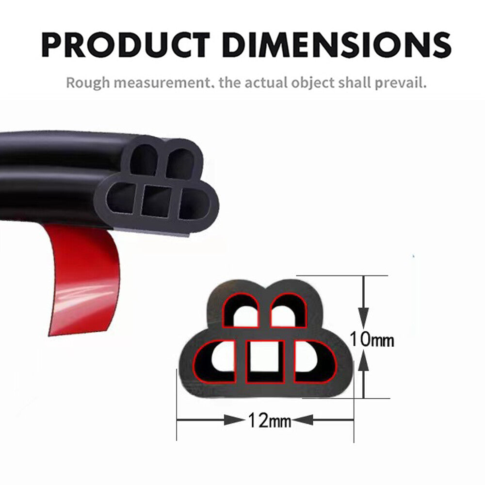 85.3-foot car door seal strip, car rubber door seal inside - n