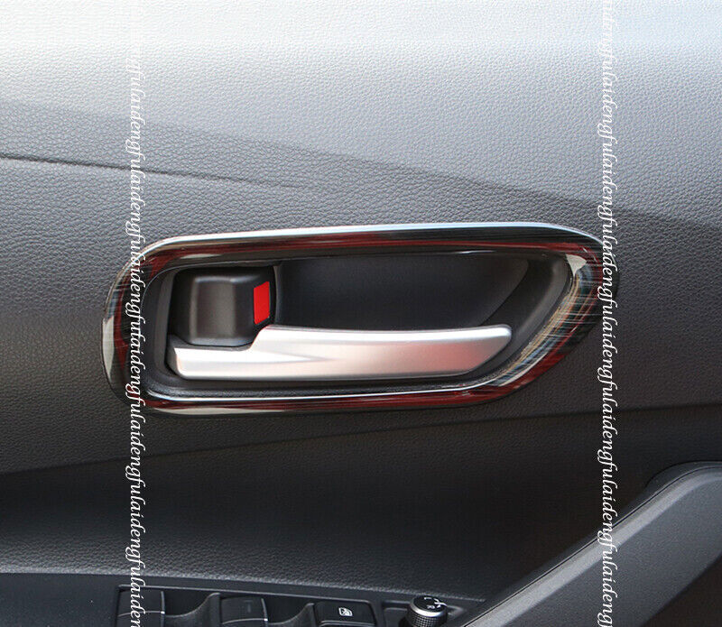 For 2019-2022 for Toyota for Corolla Black titanium Inner Door Handle Bowl Frame Trim