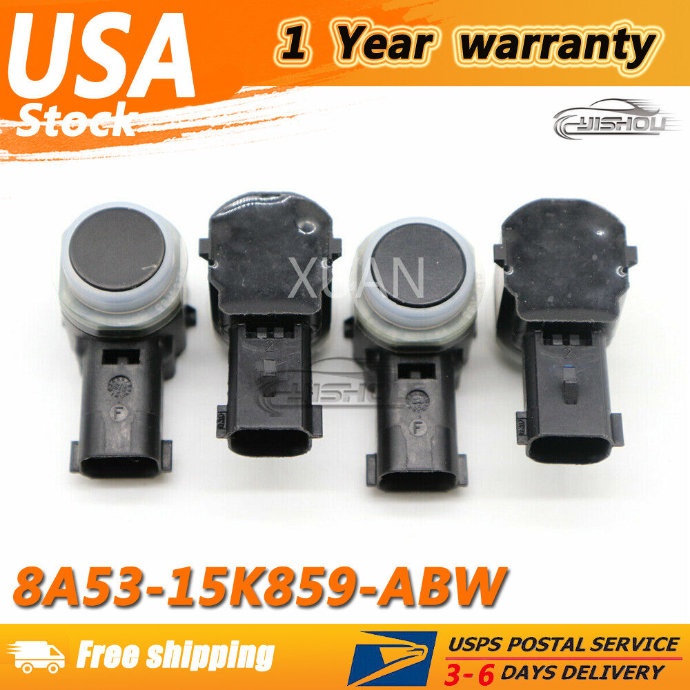 4PCS Black Bumper Parking PDC Aid Sensor for Ford Explorer Focus 8A53-15K859-ABW